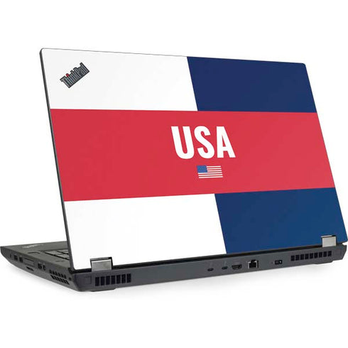 USA Flag Color Block Lenovo ThinkPad Skin