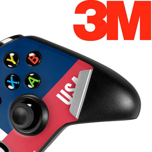 USA Flag Color Block Xbox One X Controller Skin