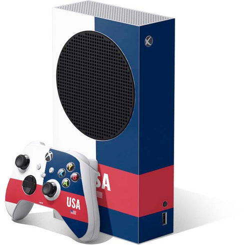 USA Flag Color Block Xbox Series S Skins