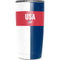 USA Flag Color Block Yeti 20oz Tumbler Skin