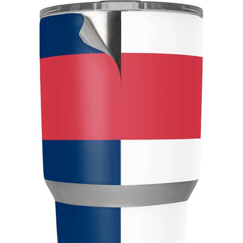 USA Flag Color Block Yeti 30oz Rambler Tumbler Skin