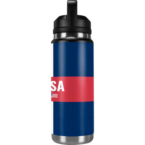 USA Flag Color Block YETI Rambler 26oz Bottle Skin