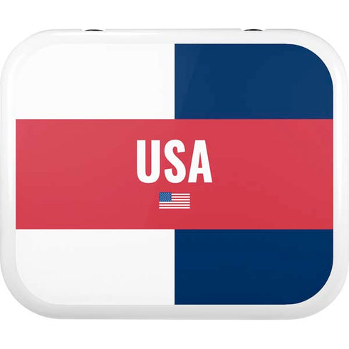 USA Flag Color Block YETI Roadie 24 Hard Cooler Skin