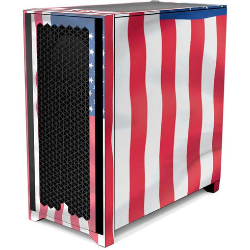 USA Flag American Flag Corsair 4000D Tempered Glass Mid-Tower ATX Case Skin