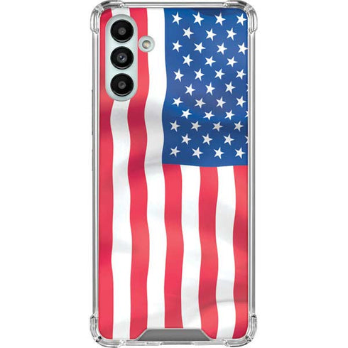 USA Flag American Flag Galaxy A13 5G Clear Case