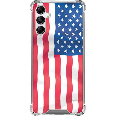 USA Flag American Flag Galaxy A14 5G Clear Case