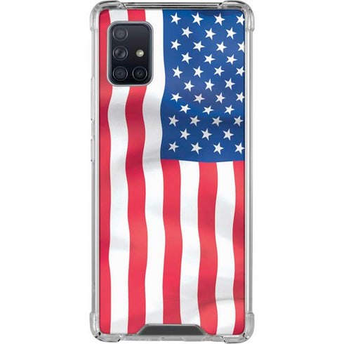 USA Flag American Flag Galaxy A51 5G Clear Case