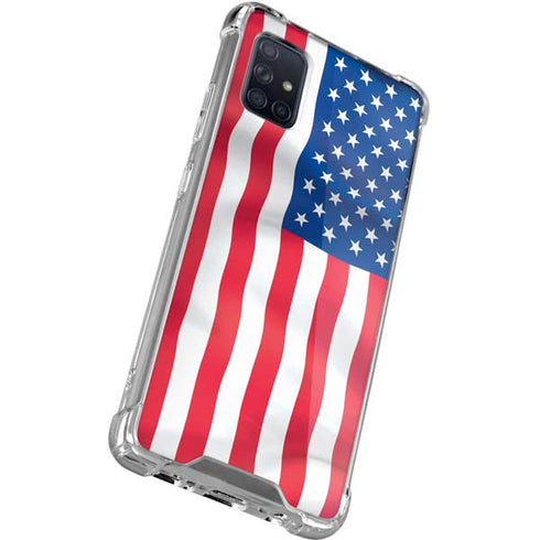USA Flag American Flag Galaxy A51 5G Clear Case