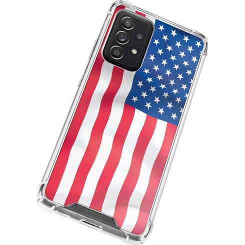 USA Flag American Flag Galaxy A52 5G Clear Case