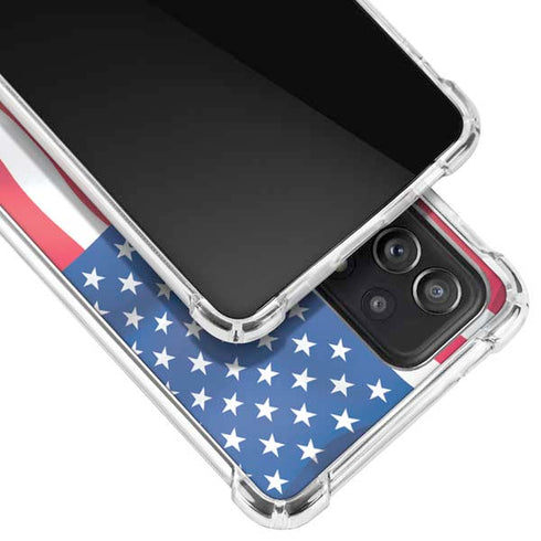 USA Flag American Flag Galaxy A52 5G Clear Case