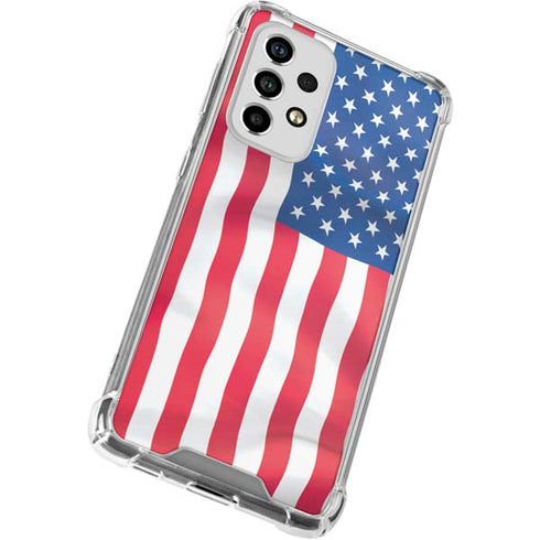 USA Flag American Flag Galaxy A53 5G Clear Case