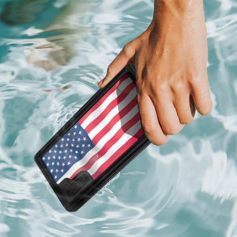 USA Flag American Flag Galaxy Note 10 Waterproof Case