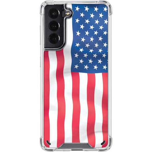 USA Flag American Flag Galaxy S21 5G Clear Case