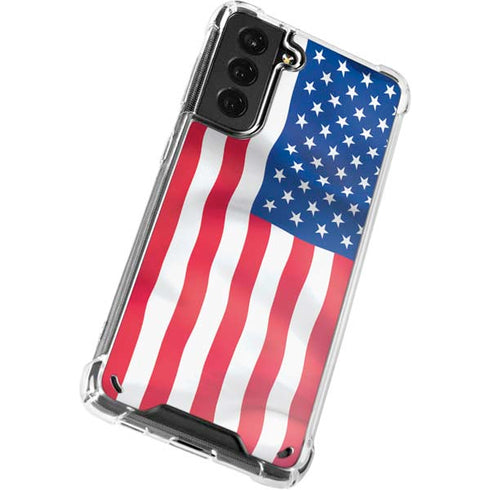 USA Flag American Flag Galaxy S21 Plus 5G Clear Case