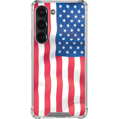 USA Flag American Flag Galaxy S23 Clear Case