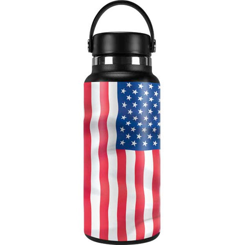USA Flag American Flag Hydro Flask 32oz Wide Mouth Skin
