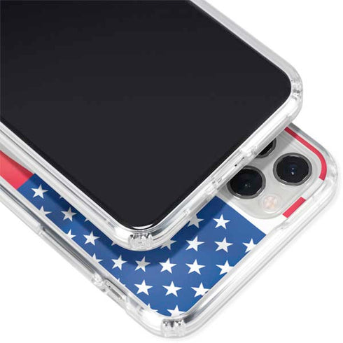 USA Flag iPhone 11 Pro Clear Case