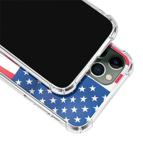 USA Flag iPhone 11 Pro Max Clear Case