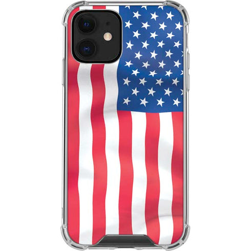 USA Flag American Flag iPhone 12 Clear Case