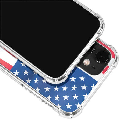 USA Flag American Flag iPhone 12 Clear Case