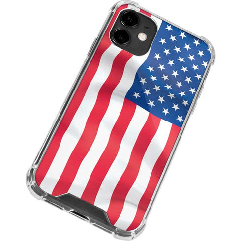 USA Flag American Flag iPhone 12 Clear Case