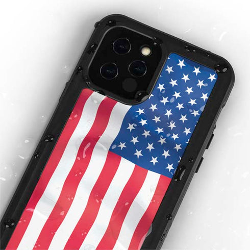 USA Flag American Flag iPhone 12 Pro Waterproof Case