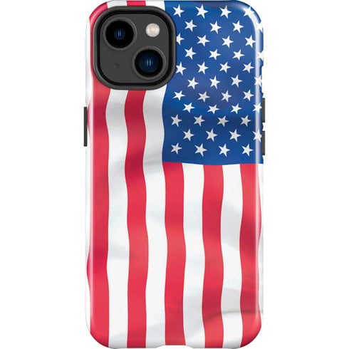 USA Flag iPhone 15 Plus Impact Case
