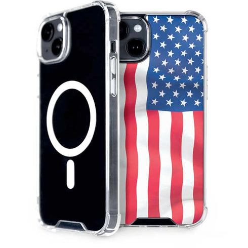 USA Flag iPhone 15 Plus MagSafe Case