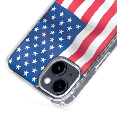 USA Flag iPhone 15 Plus MagSafe Case