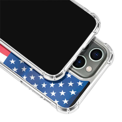 USA Flag iPhone 15 Pro Clear Case