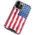 USA Flag iPhone 15 Pro Max Clear Case