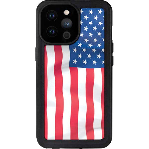 USA Flag American Flag iPhone 14 Pro Max Waterproof Case