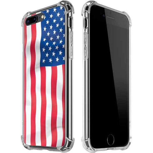USA Flag iPhone 7/8 Plus Clear Case