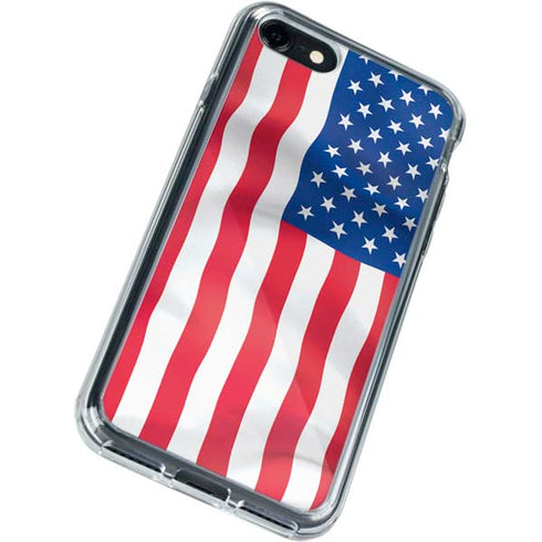USA Flag American Flag iPhone SE (2nd & 3rd Gen) Clear Case