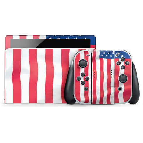 USA Flag American Flag Nintendo Switch OLED (2021) Skin