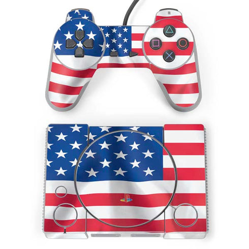 USA Flag American Flag PlayStation Classic Bundle Skin