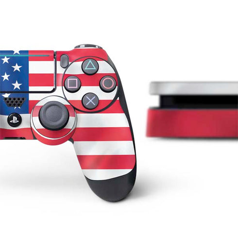 USA Flag American Flag PS4 Slim Bundle Skin