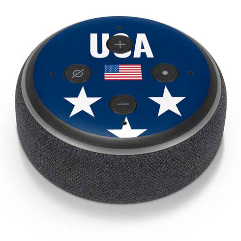 USA Flag Stars Amazon Echo Dot Skin