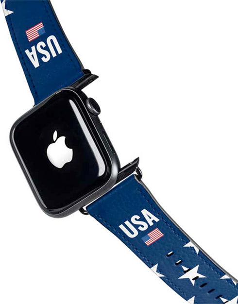USA Flag Stars Apple Watch Band 38-40mm