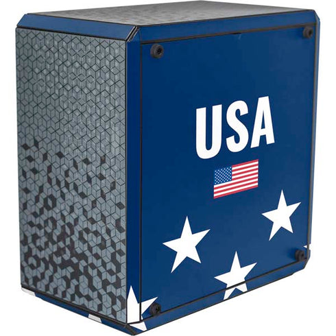 USA Flag Stars Cooler Master MasterBox Q300L Mini Tower Skin