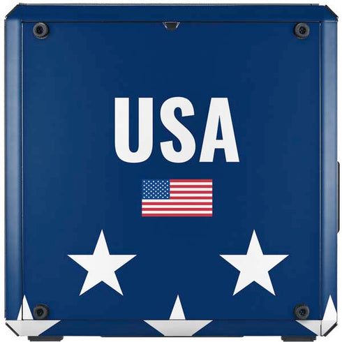 USA Flag Stars Cooler Master MasterBox Q300L Mini Tower Skin