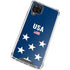 USA Flag Stars Galaxy A12 Clear Case