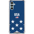 USA Flag Stars Galaxy A13 5G Clear Case