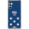 USA Flag Stars Galaxy A14 5G Clear Case