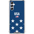 USA Flag Stars Galaxy A15 5G Clear Case