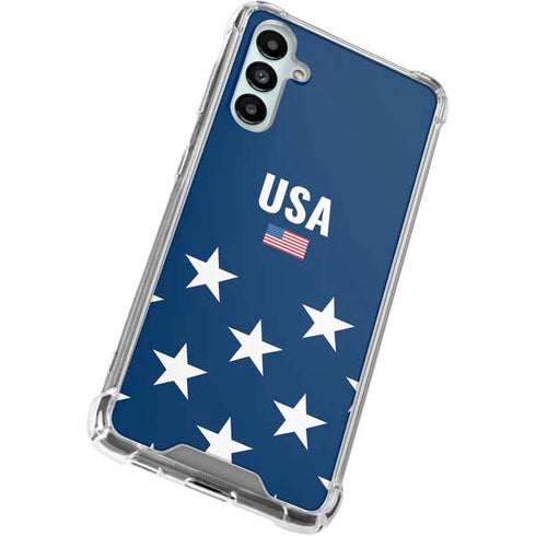 USA Flag Stars Galaxy A15 5G Clear Case