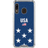USA Flag Stars Galaxy A30 Clear Case