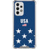 USA Flag Stars Galaxy A53 5G Clear Case