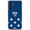 USA Flag Stars Galaxy A54 5G Clear Case
