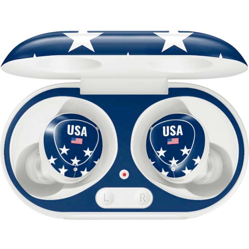 USA Flag Stars Galaxy Buds Plus Skin